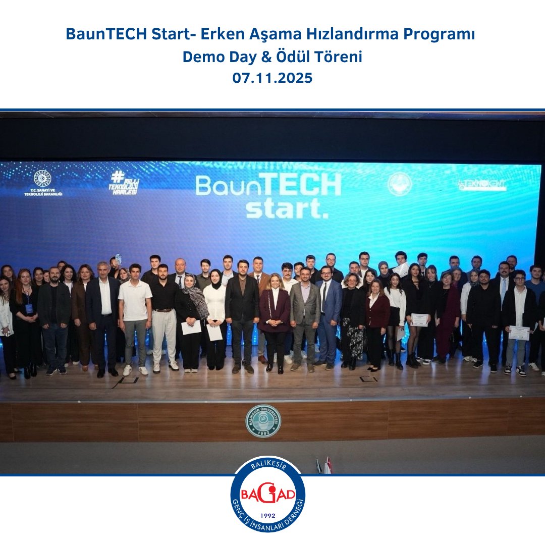 Başkanımız Sn. Mert KURŞUN, finale kalan girişimcilere belgelerini takdim ederek, desteklerini sundu.

Dereceye giren tüm genç girişimcileri tebrik ediyor, BaunTECH’i hayata geçiren Balıkesir Teknokent Genel Müdürü Sn. Burcu AYDEMİR’i ve değerli ekibini yürekten kutluyoruz.