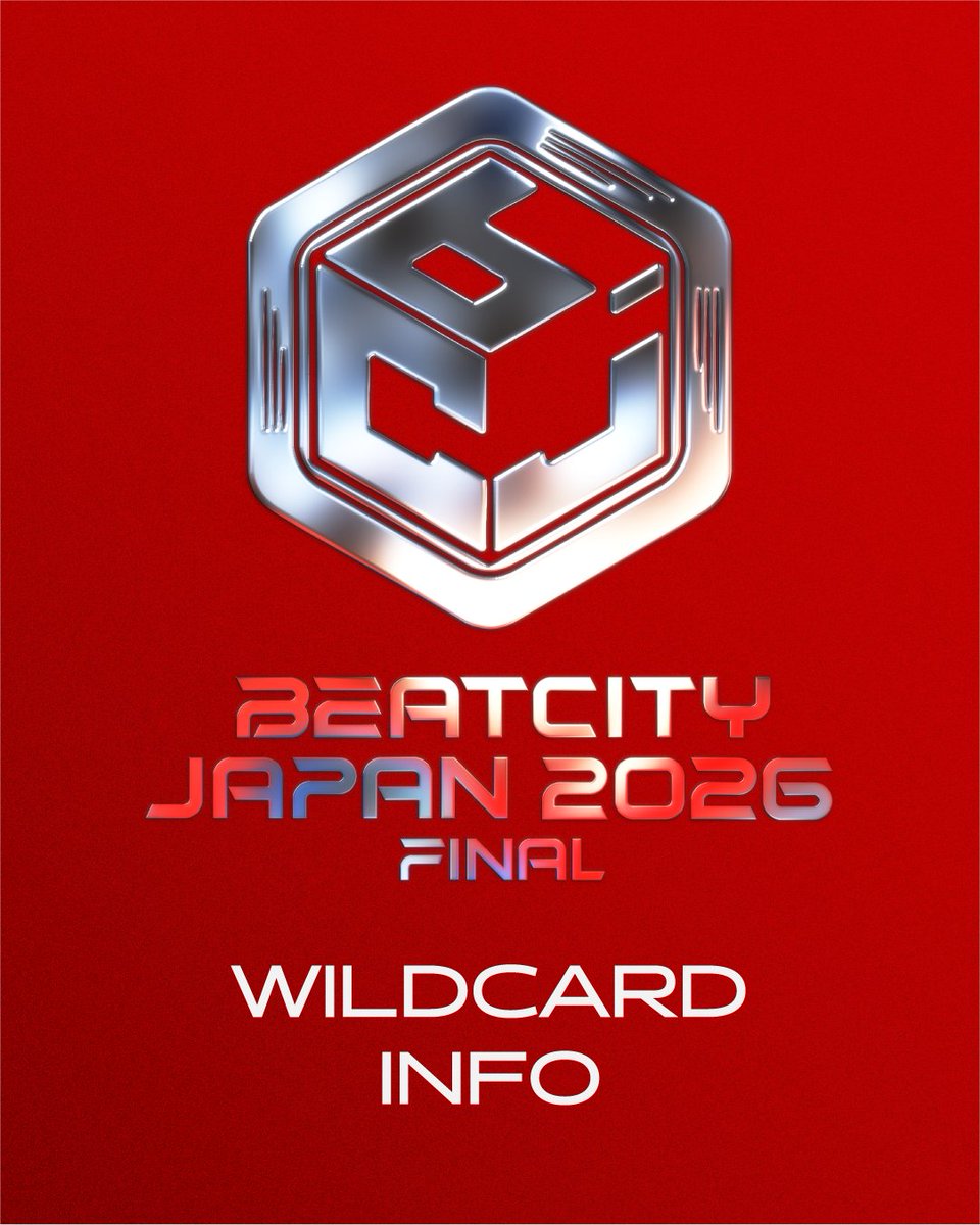 BEATCITYJAPAN's tweet photo. BEATCITY JAPAN 2026 ワイルドカード情報公開

【SOLO・KIDS】
応募期間：11/21 20:00 ～ 12/21 23:59
結果発表：1/10 20:00

【TAG-TEAM・LOOPSTATION・FEMALE・CREW】
応募期間：1/19 20:00 ～ 2/19 23:59
結果発表：3/15 20:00

詳細・応募方法はHPにてご確認ください
🔗：https://t.co/RVfZL0n4pG https://t.co/DtaaSEO3qv