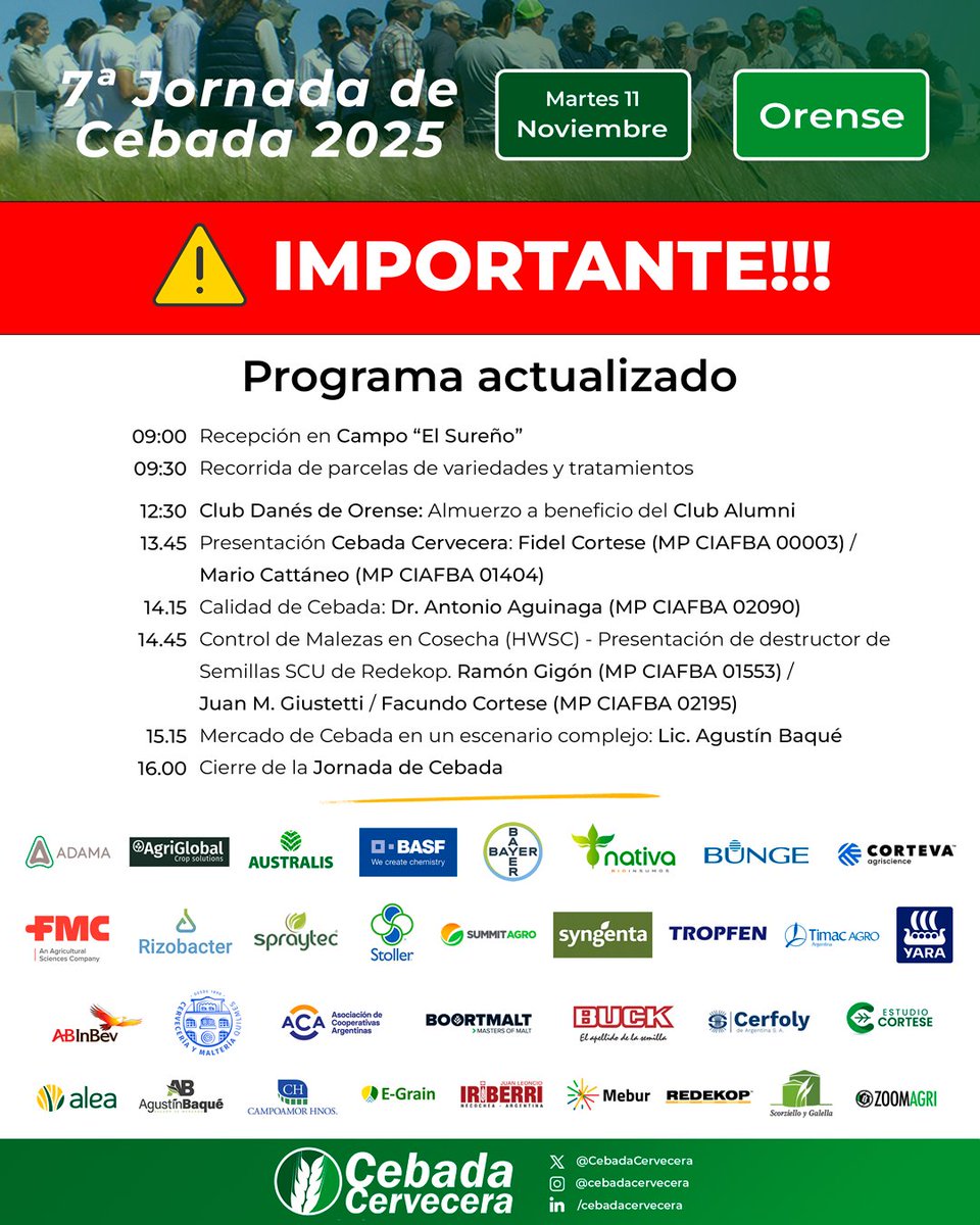 Cebada Cervecera tweet media