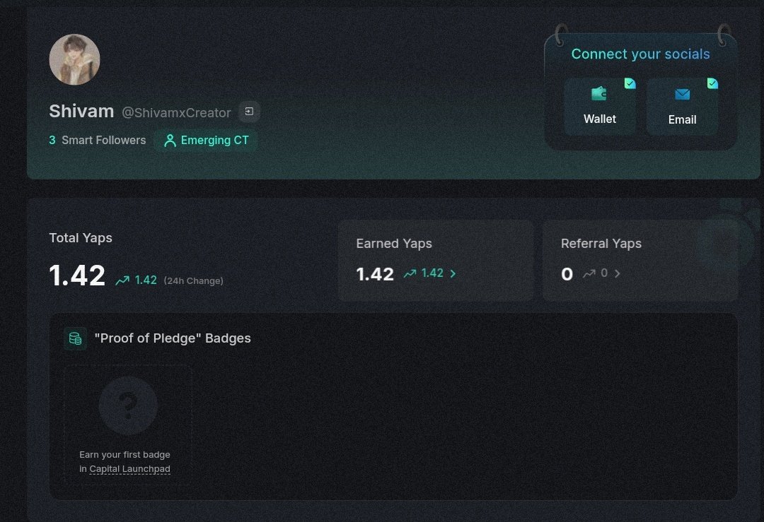 ShivamxCreator's tweet image. Good Morning CT 
I want to say thanks to @youfadedwealth  because of him I came to know about the jointheparti project.
And, the second reason I got some yaps to start yapping on both project. 

Both of these projects are very good and it is easy to get on the leaderboard of both…