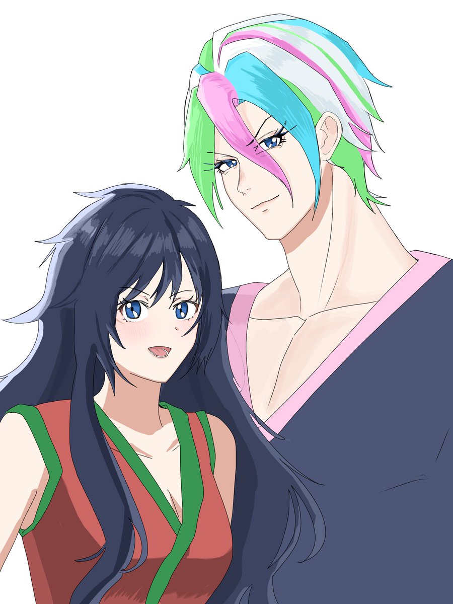 髪の長さ交換した☀️と🔔