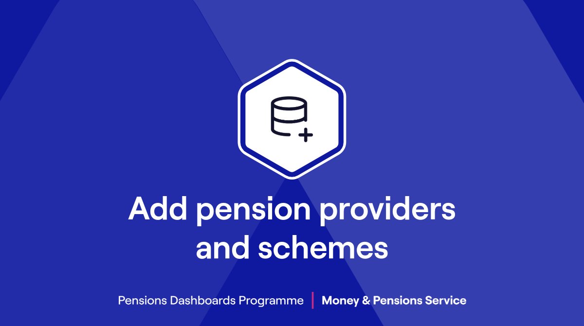PensionsDboards's tweet image. If you&apos;re an integrated service provider (ISP) or third-party administrator adding pension providers and schemes to the pensions dashboards ecosystem, our guidance sets out the process ➕

See guidance: ow.ly/RTvg50XojMc

#PensionsDashboards