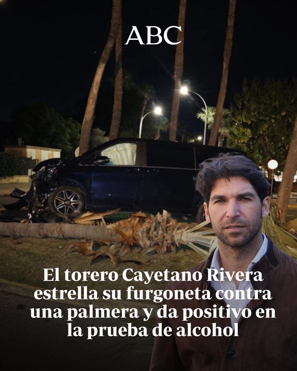 nadie_al41238's tweet photo. Cuando creíamos que el tonto de la familia era Kiko Rivera va Cayetano Rivera y empotra su furgoneta contra una palmera  dando positivo en el control de alcoholemia.
Madre mía, menuda familia. https://t.co/ahkxuyEviK