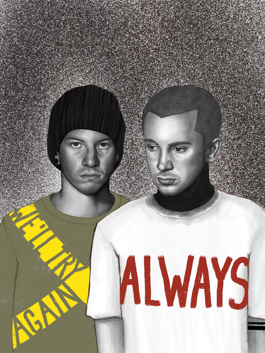 mystarry_eyez's tweet image. - &quot;We will try again&quot;
- &quot;Again ?&quot;
- &quot;ALWAYS&quot;

#cliqueart #twentyonepilots #joshdun #tylerjoseph