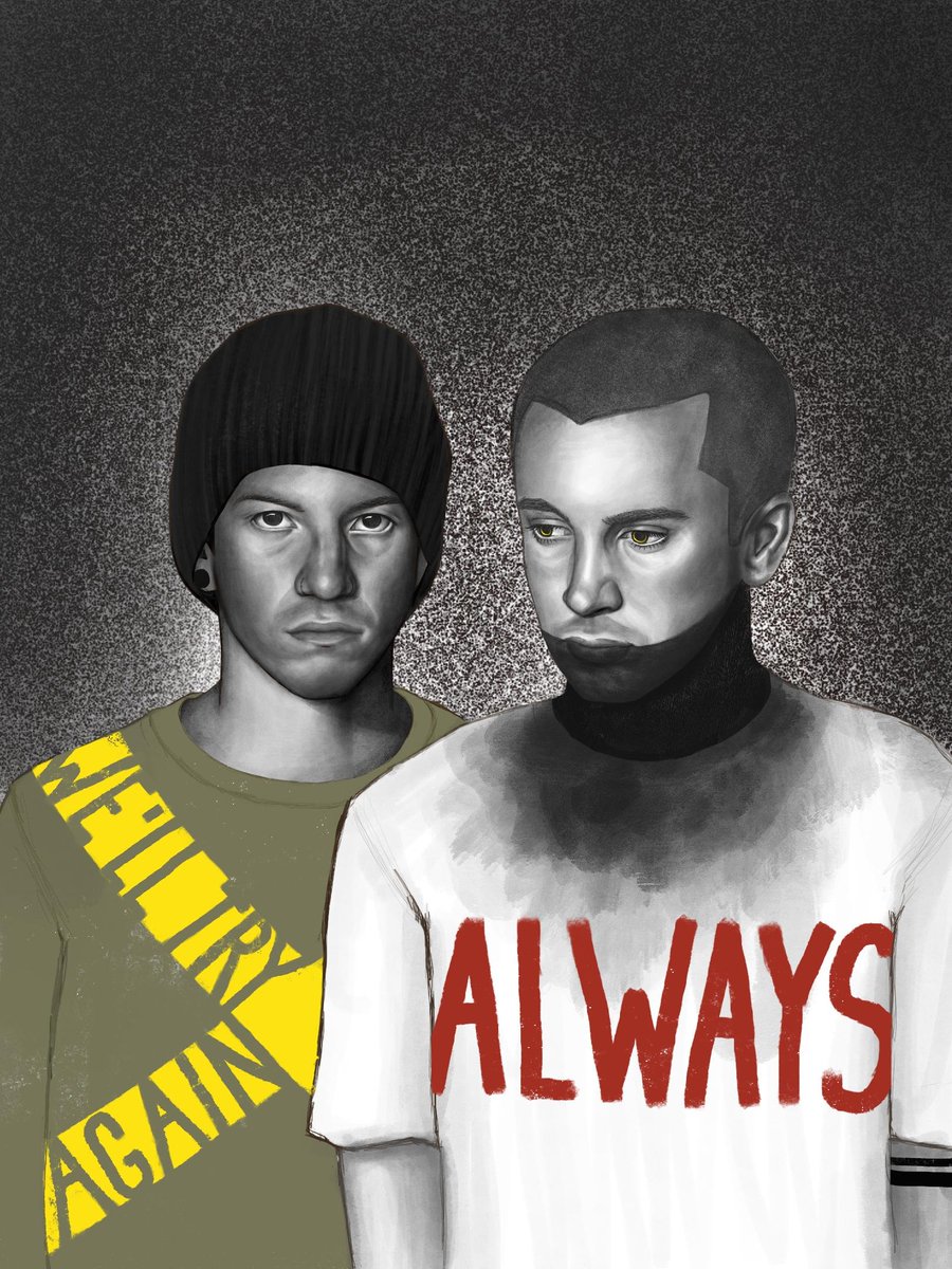 mystarry_eyez's tweet image. - &quot;We will try again&quot;
- &quot;Again ?&quot;
- &quot;ALWAYS&quot;

#cliqueart #twentyonepilots #joshdun #tylerjoseph