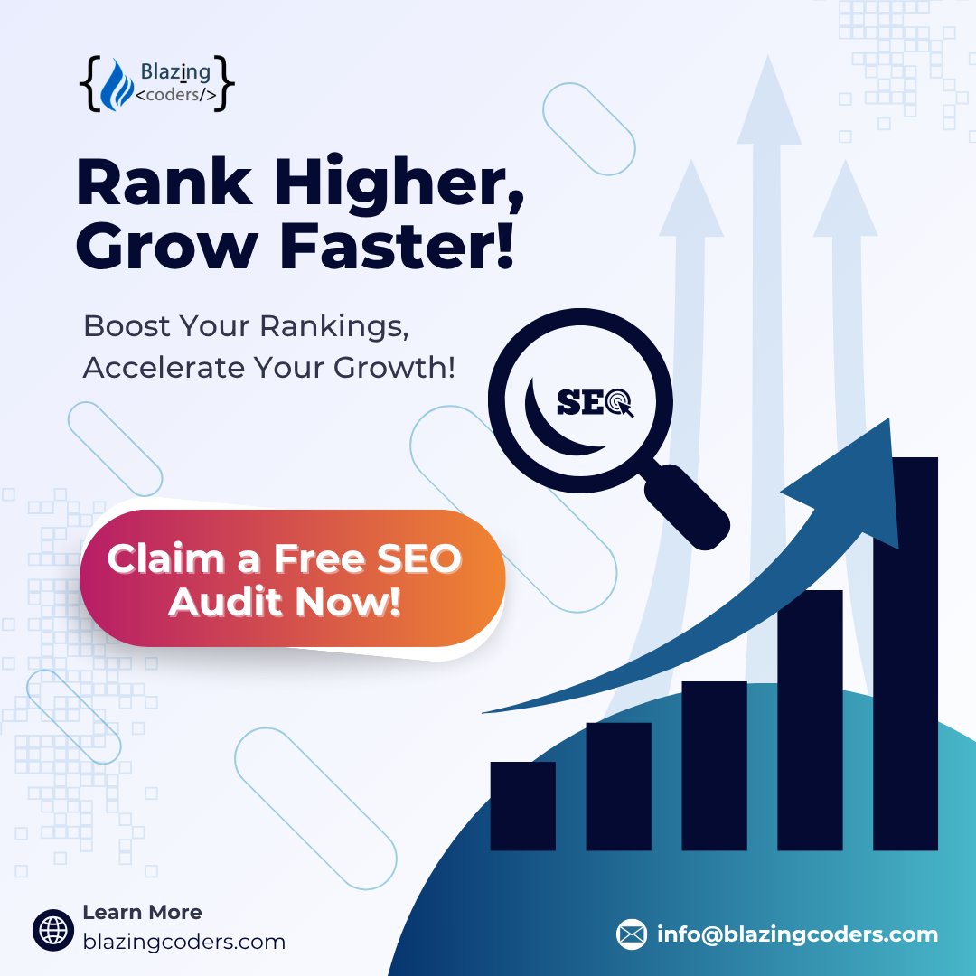 blazingcoders1's tweet image. 🚀 Rank Higher, Grow Faster!
Struggling to boost your website visibility? 
💥 Claim your FREE SEO Audit today and uncover what’s holding your site back!

👉 Visit blazingcoders.com 
 info@blazingcoders.com 
#SEO #DigitalMarketing #SearchEngineOptimization #GrowYourBusiness