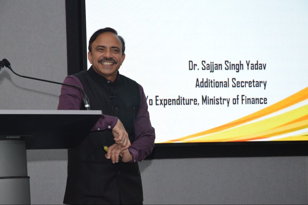 Sajjan95's tweet image. #IIFM #bhopal Mid Career Training Program of #IFS officers. Session on Public Financial Management System #pfms