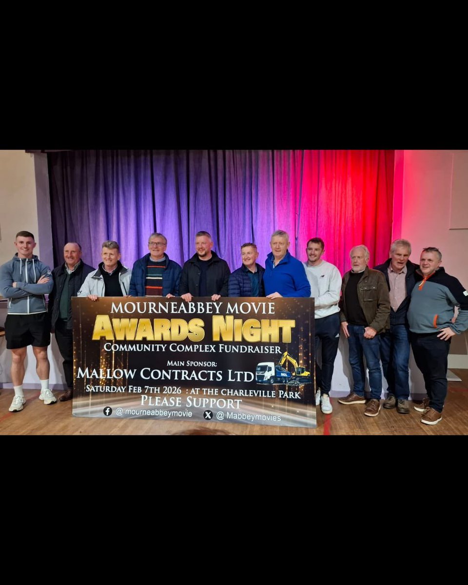Mourneabbey Movie Awards Night (Sponsiored by Mallow Contracts Ltd) Fourth Film Reveal! 🎥  We’re proud to announce The Shawshank Redemption as the next film in our Movie Awards Night lineup, proudly sponsored by Dano’s SuperValu Mallow. Stay tuned for more movie reveals 🎥