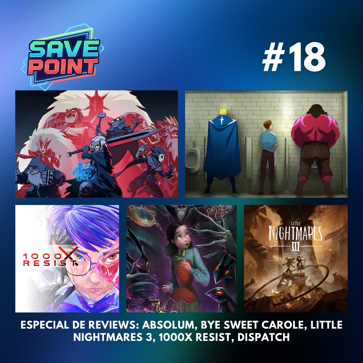 SavePointGamess's tweet image. Para começar a semana bem, saiu mais um episódio com várias reviews que estavam pendentes. 
Corram lá, ouçam e compartilhem.

Link: open.spotify.com/episode/608EjD…
