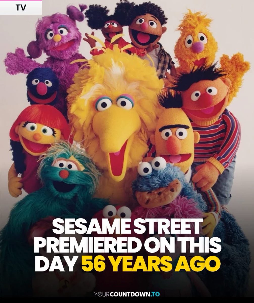 Sesame Street premiered on this day in 1969!