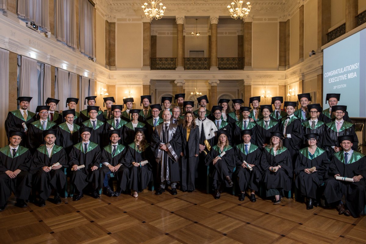 mibtrieste's tweet photo. Venerdì 7 novembre, Graduation dell'Executive MBA 26: 39 diplomati che hanno attraversato due anni intensi di studio, progetti e trasformazione.
Tra gli ospiti Claudia Cassan, alumna MIB oggi Executive Leader di Manpower Europe.
Benvenuti nella Alumni Association.
#MIBTrieste https://t.co/66BZWQS3pc