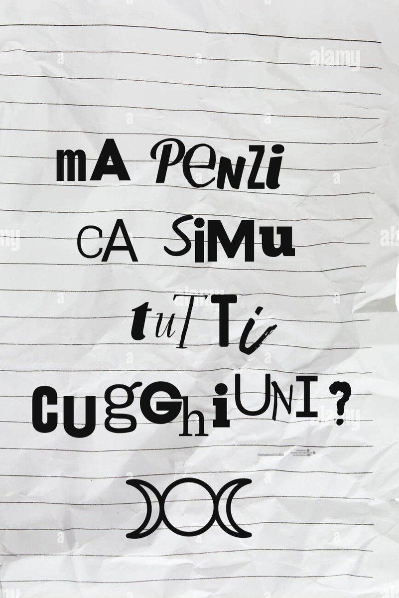 IL CROTALO
MINATORI SPINGITORI DI MINATORIA
E niente, questa mattina sotto lo zerbino di casa mia c'era una busta.
Pensavo alla solita comunicazione dell'amministratore e invece era un biglietto con una scritta che non capisco.
Che sia una minaccia a me?
Oppure?
#Garlasco