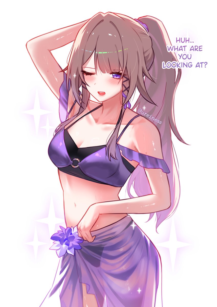 Swimsuit Herta💜
#HonkaiStarRail #Herta
