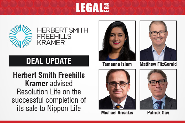 LegalEraGlobal's tweet image. Herbert Smith Freehills Kramer Advised Resolution Life On The Successful Completion Of Its Sale To Nippon Life

Link to read full News: legaleraonline.com/global-deals/h…

#HerbertSmithFreehills #ResolutionLife #NipponLife #AcendaGroup #FinancialServices