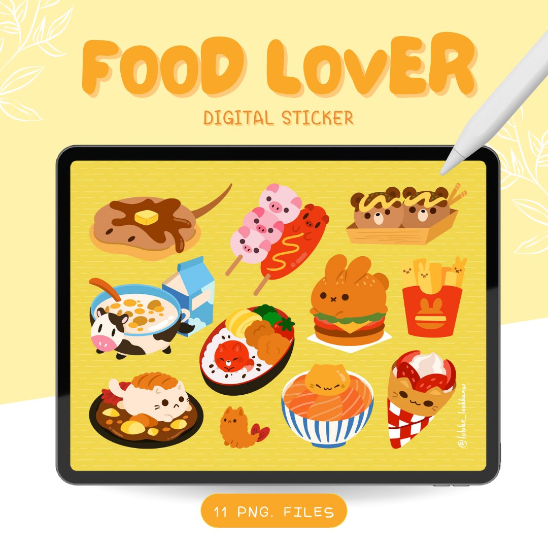 luluke_lookkaew's tweet image. 🍤 𝐃𝐢𝐠𝐢𝐭𝐚𝐥 𝐒𝐭𝐢𝐜𝐤𝐞𝐫 - 𝐅𝐎𝐎𝐃 𝐋𝐎𝐕𝐄𝐑 🍔
.
🍱 11 ไฟล์ | 15 THB
🛒 shorturl.asia/eB0t7
✅  ใช้ตกแต่ง planner / goodnote / กรอบโปรไฟล์ / แต่ง ig story / ประยุกต์ใช้แบบอื่นๆ ตามสะดวก (สิทธิการใช้งานแบบส่วนตัว)
.
#goodnotes #digitalsticker #deco #png #FriendiiArt