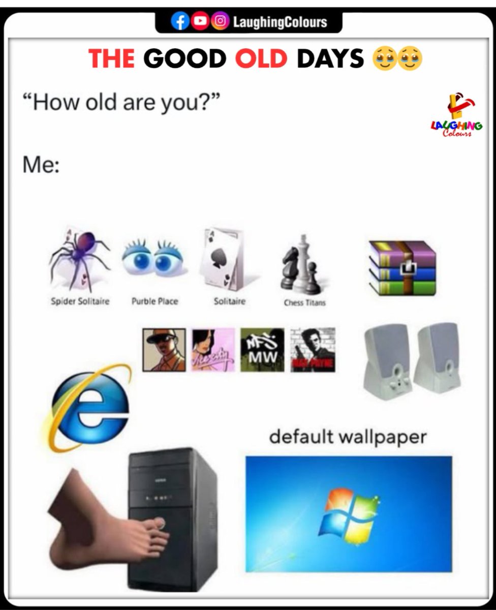 LaughingColours's tweet image. Childhood internet vibes 💻

#WindowsXP #OldMemories #InternetExplorer #GamingDays #Nostalgia #RetroTech