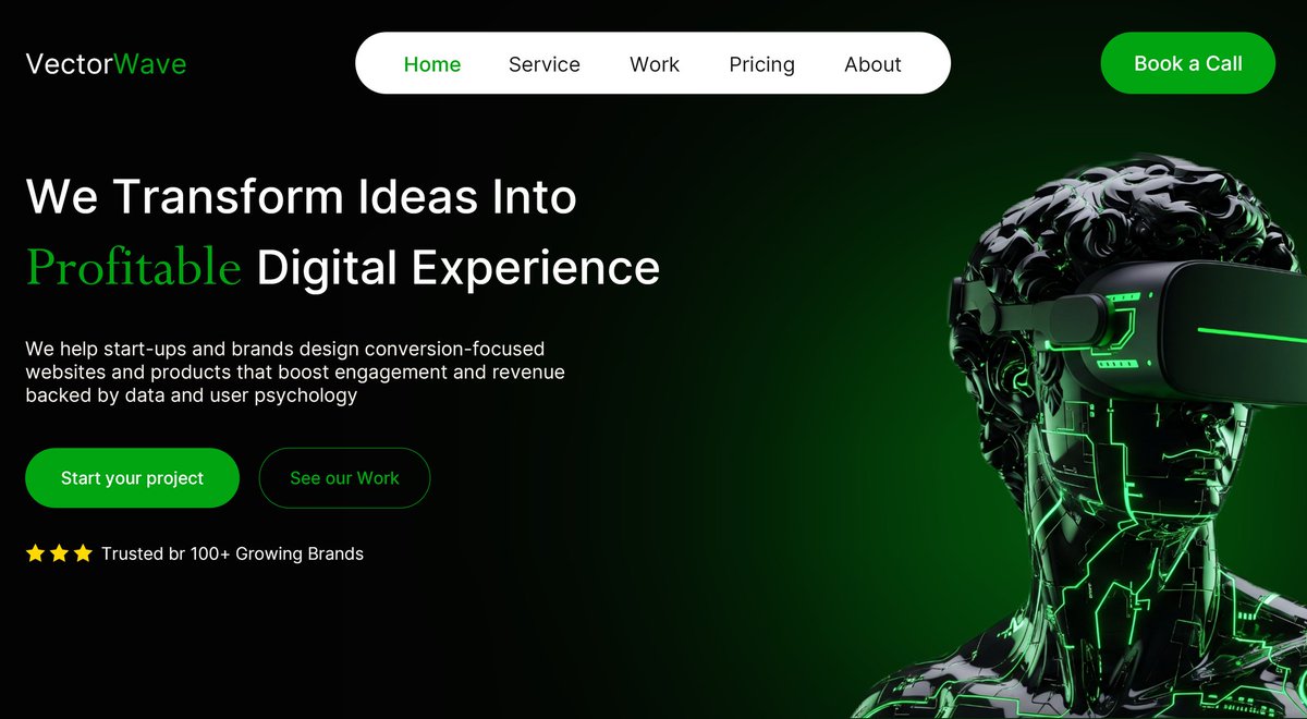 Buchidesigns247's tweet image. Working on a Digital agency Landing Page this new week

Here&apos;s 4 different hero section layouts dark mode and light mode 

Which layout works best for you 

#UIUXDesign #Webdedign