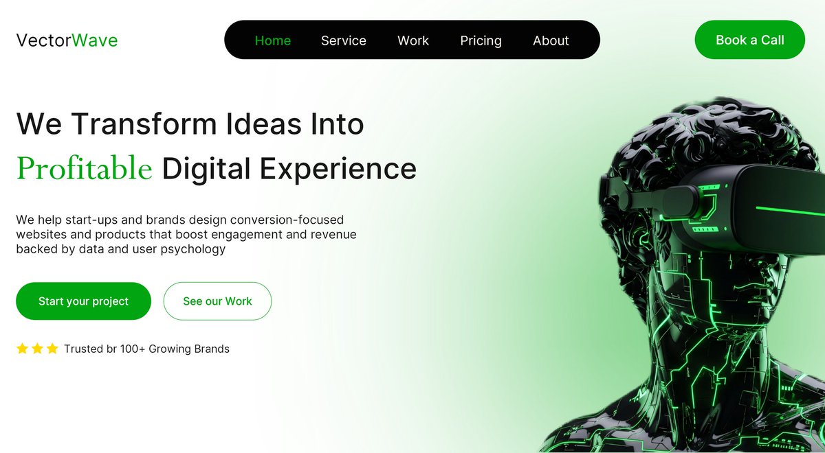 Buchidesigns247's tweet image. Working on a Digital agency Landing Page this new week

Here&apos;s 4 different hero section layouts dark mode and light mode 

Which layout works best for you 

#UIUXDesign #Webdedign