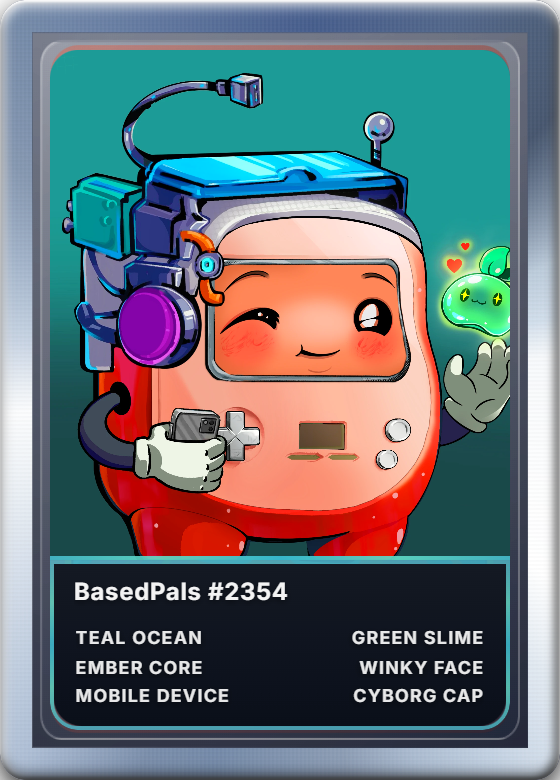 harwran's tweet photo. GM @BasedPalsNFT
Let me introduce my NFT.
First of all, isn't it cute? HEHE
this guy is a smart AI friend!!
There's even a rumor that he can make you money!!
Don't you want one too?
#PALFOLLOWPAL