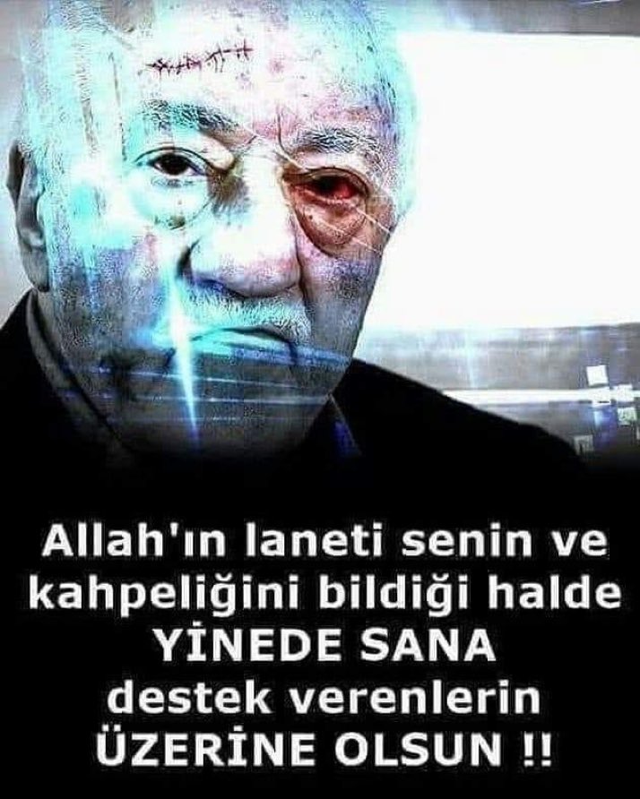 Allahın laneti üzerine olsun, onca suçsuz insan senin yüzünden insan içine çıkamadı ekmeğinden oldu...