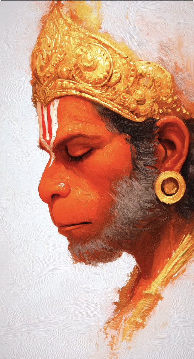 Hanuman stands beside the one who stands for truth.🚩