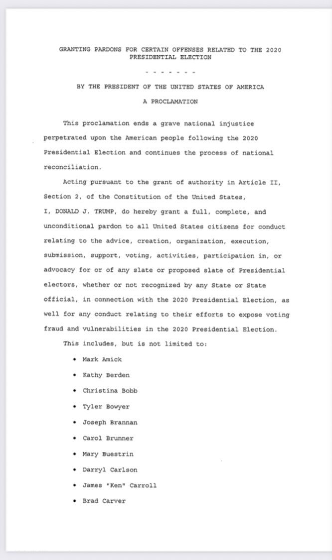 TheRealThelmaJ1's tweet image. Donald Trump just pardoned dozens of criminals involved in the attempted theft of the 2020 Election