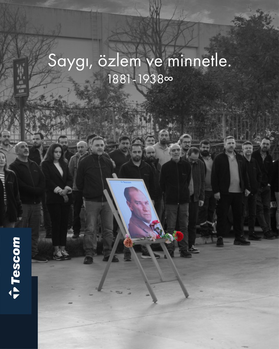 TESCOM_UPS's tweet image. Cumhuriyetimizin kurucusu Ulu Önder Gazi Mustafa Kemal Atatürk’ü, ebediyete intikalinin 87. yılında saygı, özlem ve minnetle anıyoruz.

#10Kasım #Atatürk #MustafaKemalAtatürk #SaygıveÖzlemle #MinnetleAnıyoruz #UluÖnder #AtamızıAnıyoruz #Cumhuriyet #Tescom