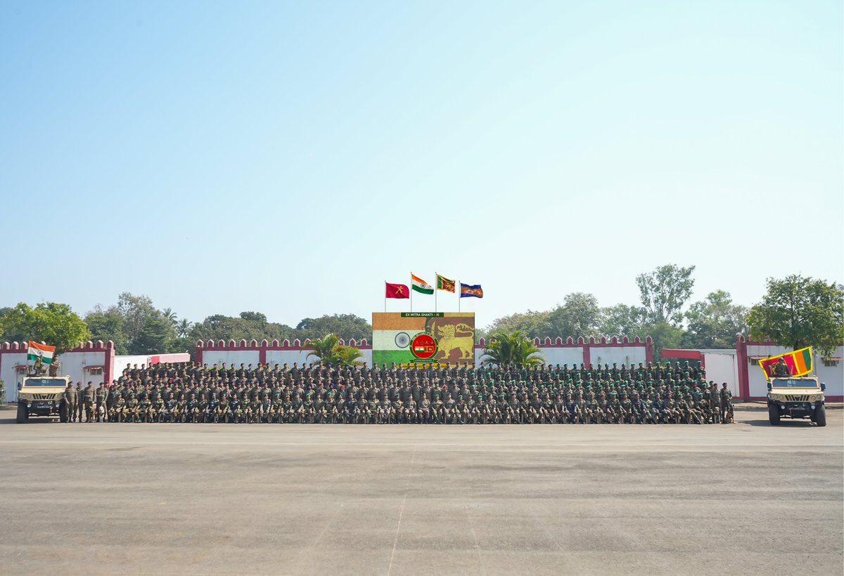 NewsIADN's tweet image. 🇮🇳🇱🇰 #IndianArmy commenced the 11th edition of Exercise MITRA SHAKTI-2025 with #SriLanka at #Belagavi (Karnataka) today.