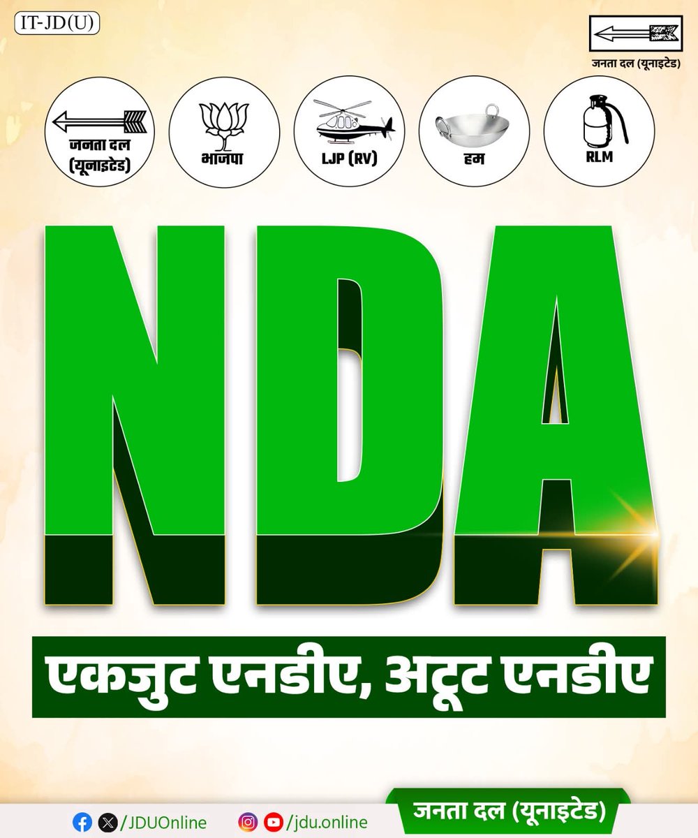nitishpatel_jdu's tweet image. 2025 फिर से नीतीश,
NDA 225
