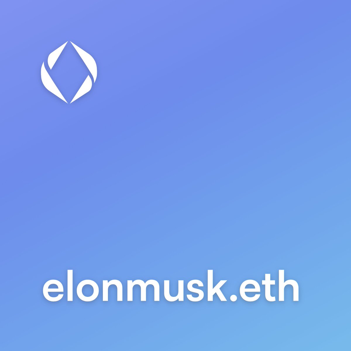 Hey Elon Musk <a href="/elonmusk/">Elon Musk</a>!

brantly.eth <a href="/BrantlyMillegan/">brantly.eth</a> is ready to send you the most useful NFT in crypto for free.
This is your multichain digital identity: elonmusk.eth

ENS names <a href="/ensdomains/">ens.eth</a> already have over 750 integrations and millions of users. Join us. 🫡