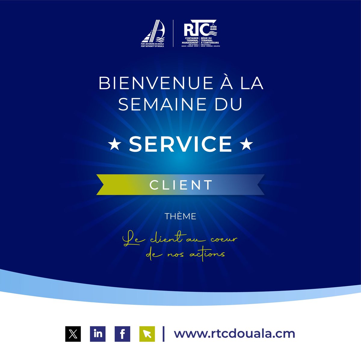 rtc_douala's tweet image. Parce que chaque client compte, nous mettons à l’honneur ceux qui donnent du sens à nos efforts.
Bonne Semaine du Service Client à tous !
#RTCSA
#PAD
#SemaineDuServiceClient
