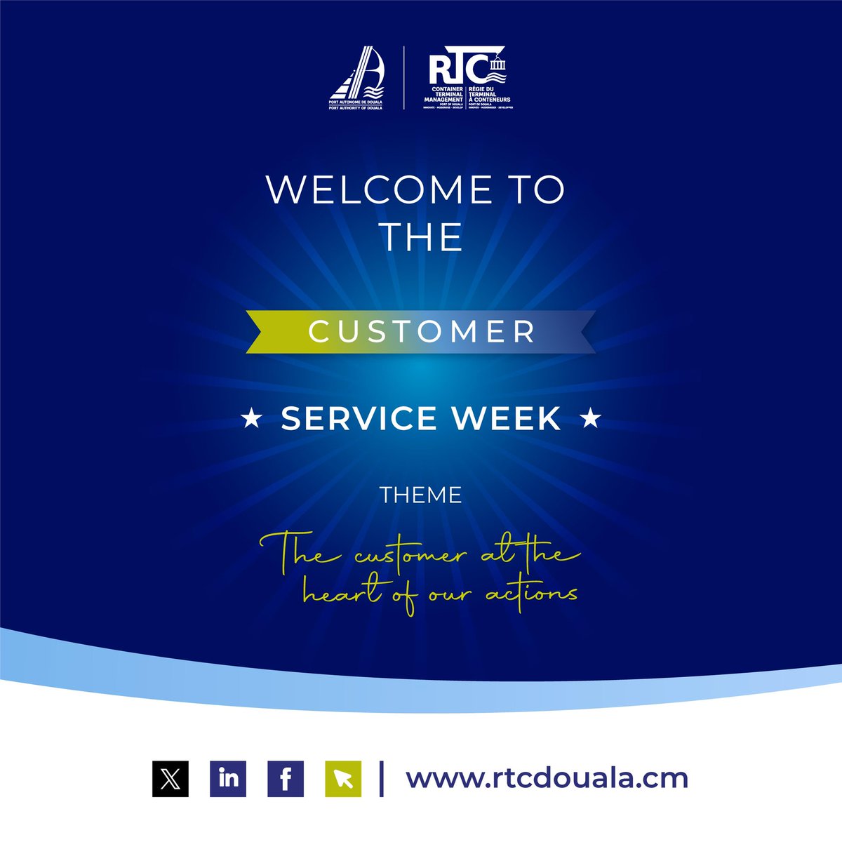 rtc_douala's tweet image. Parce que chaque client compte, nous mettons à l’honneur ceux qui donnent du sens à nos efforts.
Bonne Semaine du Service Client à tous !
#RTCSA
#PAD
#SemaineDuServiceClient