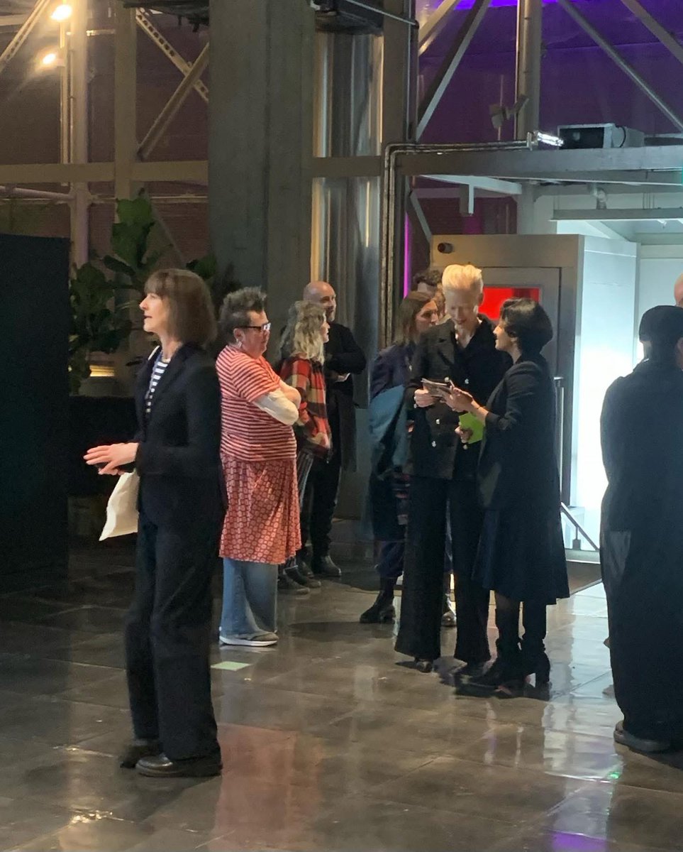 FilmFanStevie's tweet image. Two years ago today at @BFI 

#tildaswinton and #joannahogg #theeternaldaughter