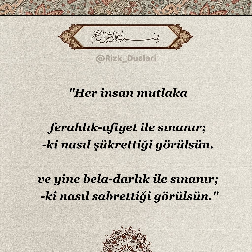 Rızk Duaları 🕊 tweet media
