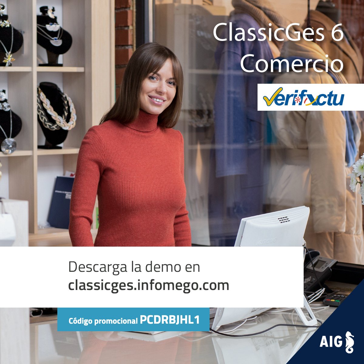Infomego's tweet image. SOFTWARE VENTAS MOSTRADOR VERIFACTU 🧾👛

Software TPV con vales, devoluciones, tallas y colores... ¡Adaptable a muchos sectores!

¡PRUEBALO CON NUESTRO CODIGO!
classicges.infomego.com

#software #escritorio #Verifactu #comercio #demo #CodigoPromocional #aig #aigclassic #infomego