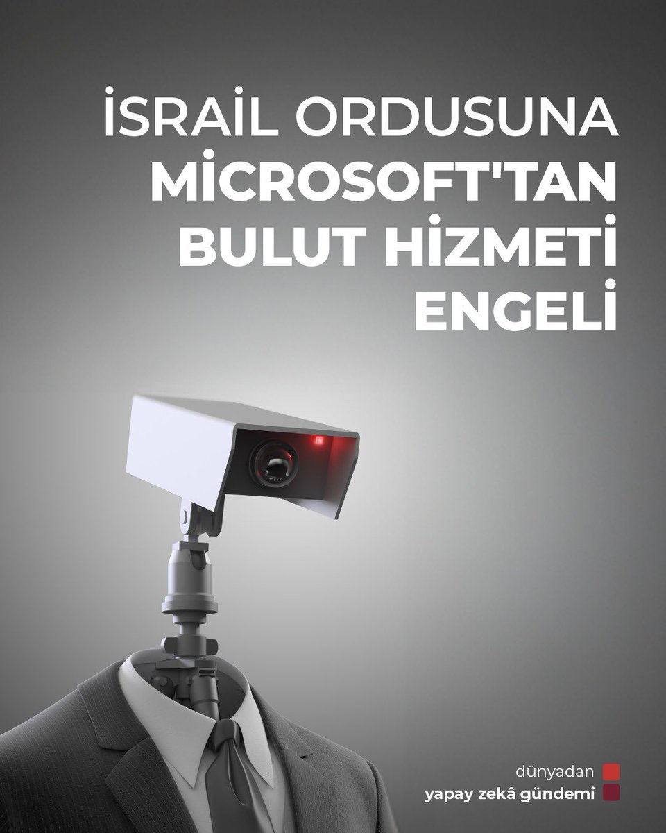 Microsoft, İsrail ordusunun Azure bulut platformuna erişimini kestiğini açıkladı. Bu açıklama, ordunun istihbarat biriminin Filistinlilerin telefon görüşmelerini depoladığı ve analiz ettiğinin ortaya çıkmasından sonra geldi. Bu gelişmeler büyük teknoloji şirketlerinin savaş ve