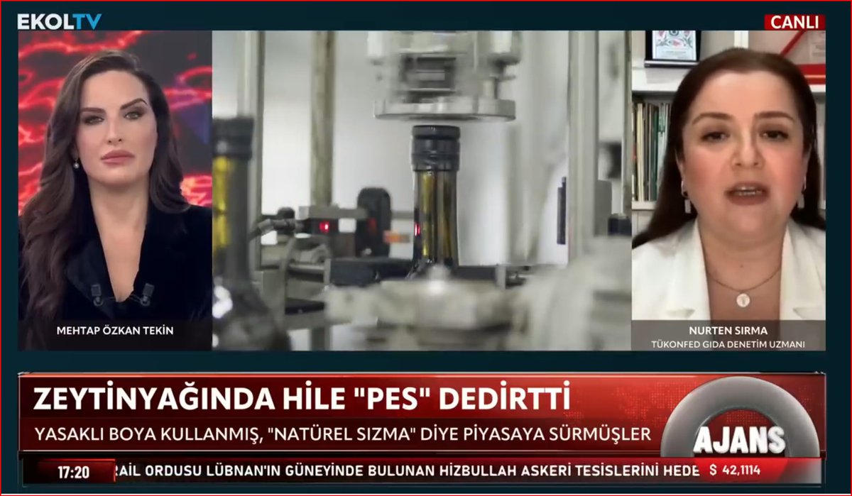 TuketiciBasvuru's tweet photo. Nurten Sırma / Ekol TV / 9 Kasım 2025 / Sahte Zeytinyağı Alarmı! 
TÜKONFED Gıda Denetim Uzmanı @nurtensirma @ekoltvv de Sahte Zeytinyağı Alarmını değerlendirdi.
https://t.co/MicU1tSuNq
#tüketici #tükonfed #sondakika #gida @aydinagaoglu @avibrahimgullu @gidaningundemi #zeytinyagi https://t.co/gDxnwpsn1d