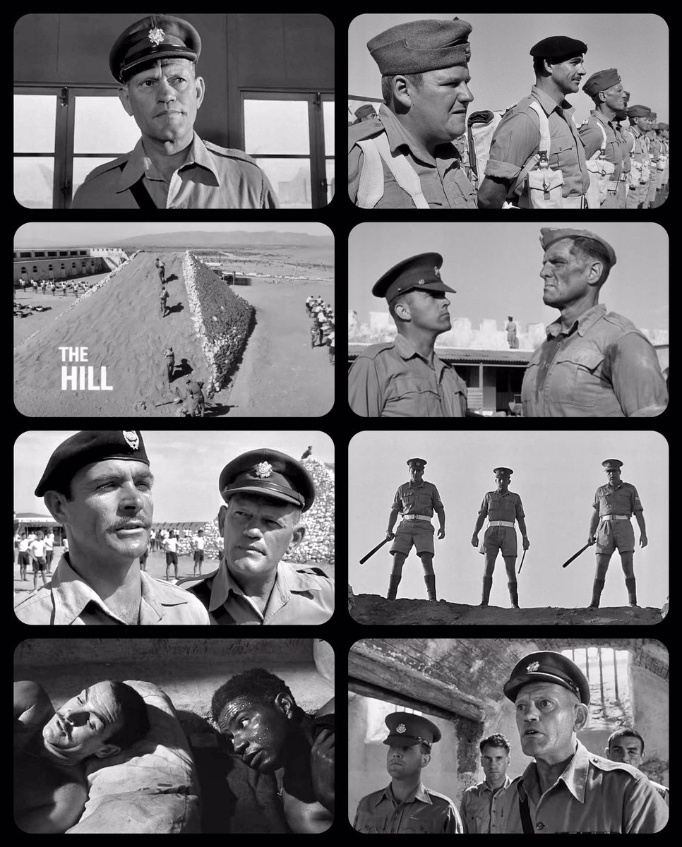 NevilleFChambe1's tweet image. Harry Andrews #BOTD in 1911, seen here in his @BAFTA nominated role as Regimental Sgt. Major Bert Wilson with Sean Connery, Ian Hendry, Ian Bannen, Ossie Davis, Roy Kinnear, Alfred Lynch &amp;amp; Michael Redgrave in Sidney Lumet’s prison drama “THE HILL” (1965)

🎬 Metro-Goldwyn-Mayer