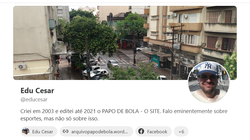 Olá, viventes. Rápido convite: leiam meu novo espaço no Substack, com textos diários para assinantes sobre futebol, esportes, comunicação e o que mais der na telha. Assinaturas a R$ 6,00 mensais e R$ 60,00 anuais. Convidadas vossas simpatias estão! educesar.substack.com/subscribe