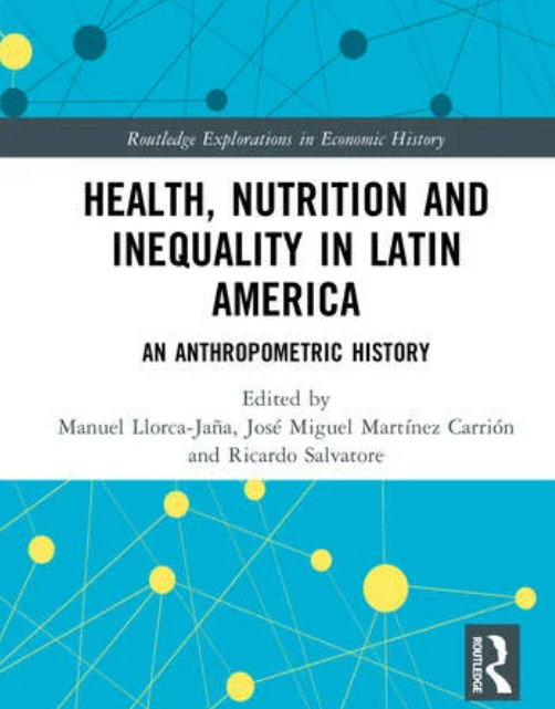 📖Nuevo capítulo de <a href="/HWillebald/">Henry Willebald</a>, en coautoría con Daniel Ferrari, en «Health, nutrition and inequality in Latin America: An anthropometric history»: 

«Height of Uruguayan men in 19th and 20th centuries: A story of growth and stagnation (1870–2000)». 

🔗 routledge.com/Health-Nutriti…