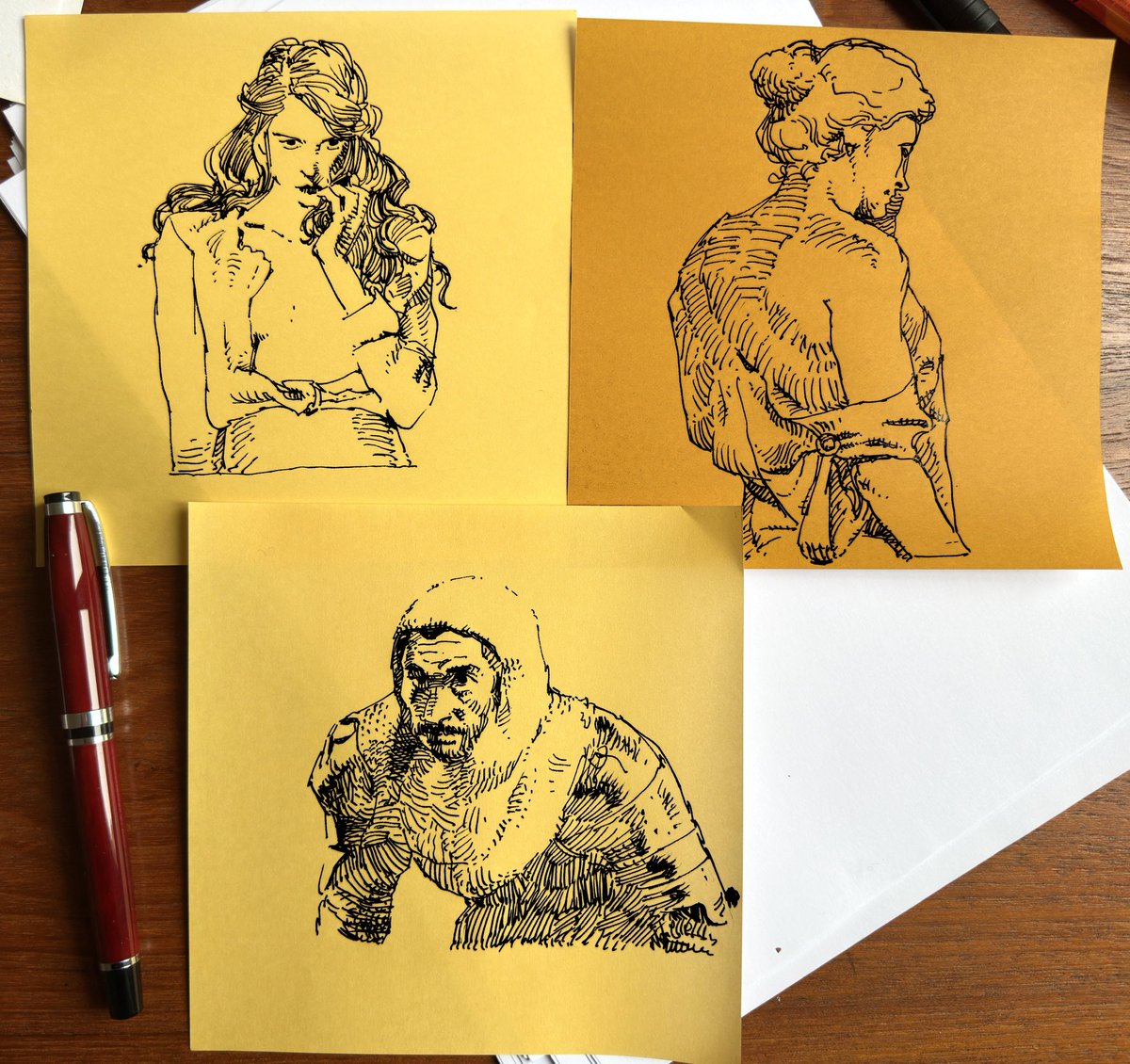pastoCD's tweet image. Studies on Muji origami paper.
