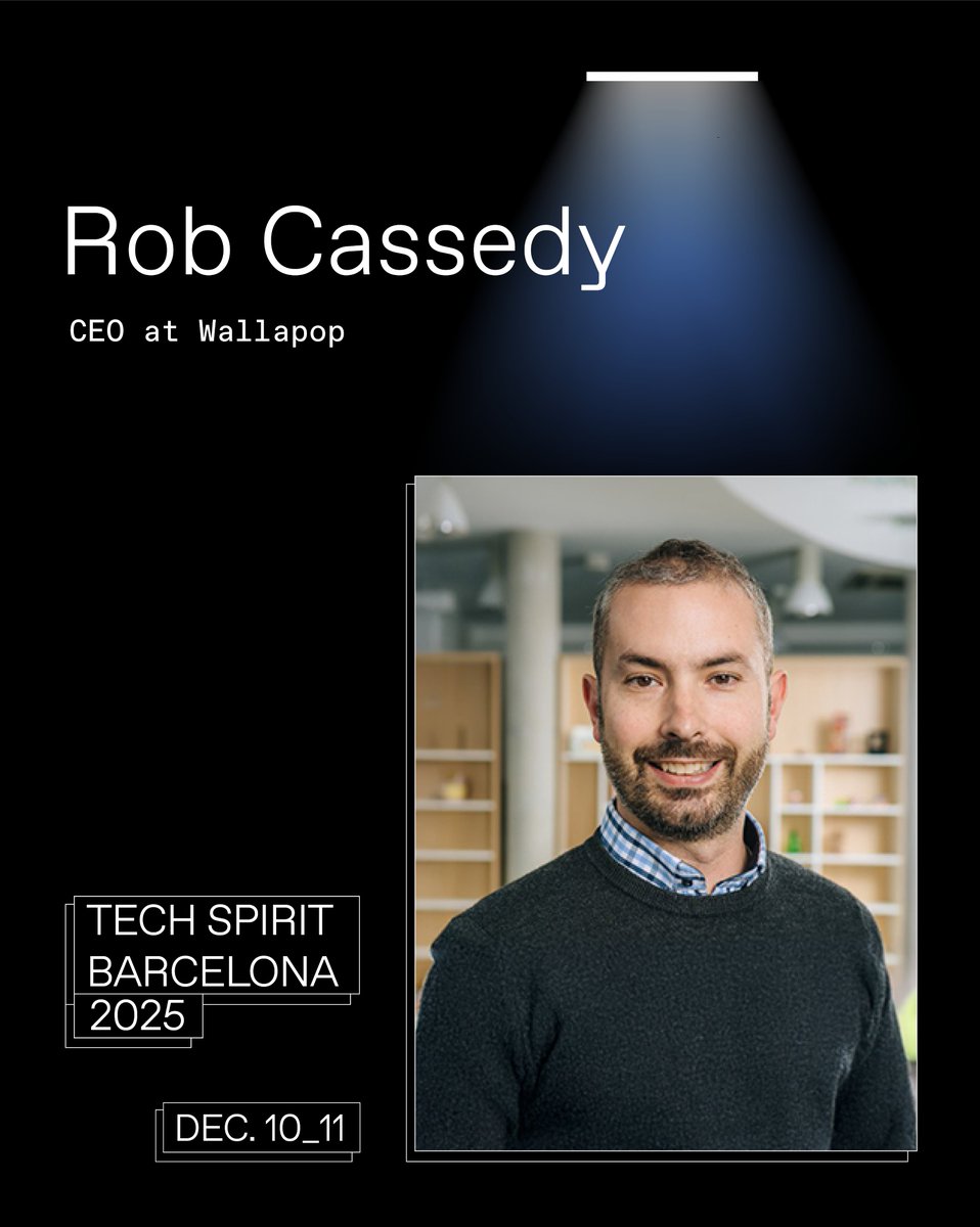 TechBarcelona's tweet image. NEW #TSB25 SPEAKER

📈 Rob Cassedy will take us through the journey of @wallapop&apos;s success, all the way to being acquired this summer by Naver for €377 million.

Register here 🎟️app.passcreator.com/en/l/tech-spir…