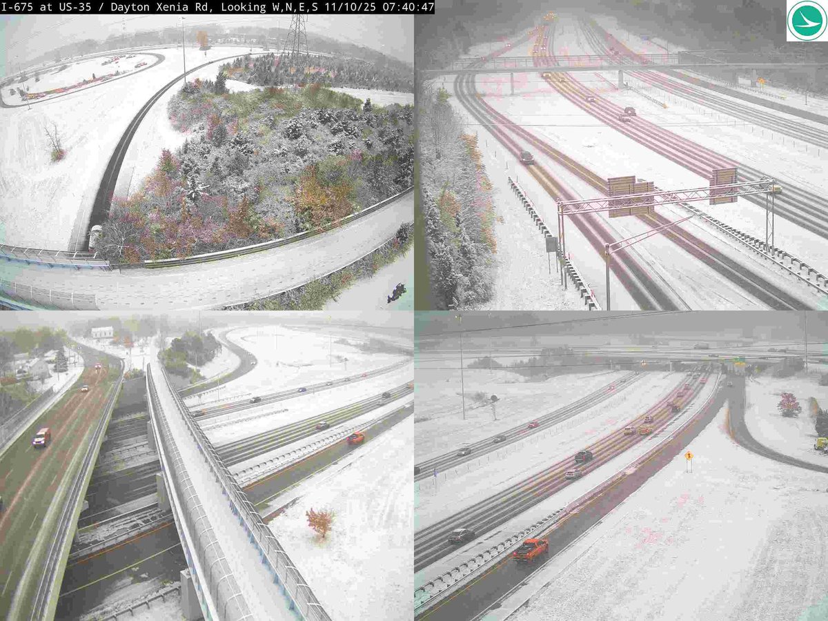 TylerSebreezy's tweet image. It&apos;s a winter wonderland across Ohio this morning. Unfortunately the snow has resulted in numerous crashes.

📷: @ODOT_Statewide