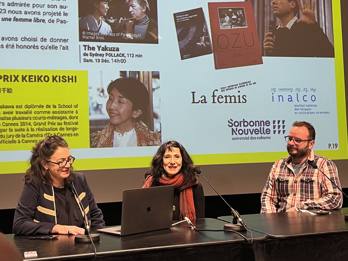 パリの日本映画祭キノタヨは11/21〜。コンペ『愚か者の身分』『まる』『悪い夏』『拝啓アシタ』『DIAMONDS IN THE SAND』『沼影市民プール』『光る川』。コンペ外『国宝』。「岸恵子賞」早川千絵監督、新進才能賞に河合優実。会見にデルフィーヌ・シャンピが出席
ovninavi.com/kinotayo2025_c…
<a href="/kinotayo/">Festival Kinotayo / キノタヨ映画祭公式アカウント</a>