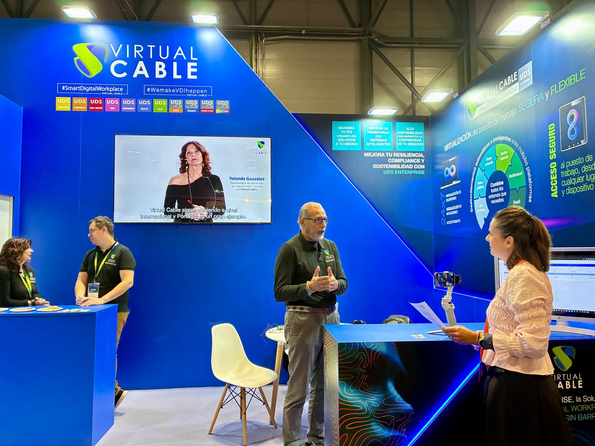 VirtualCable_'s tweet image. 🚀 Descubre cómo desde Virtual Cable estamos evolucionando el #DigitalWorkplace gracias a los avances de nuestra solución #UDSEnterprise

👉 No te pierdas esta entrevista de @mayoristasinf a @FernandoFeliu1 en @MadridTechShow: mayoristasinformatica.es//videos/entrev…

#SmartDigitalWorkplace #VDI