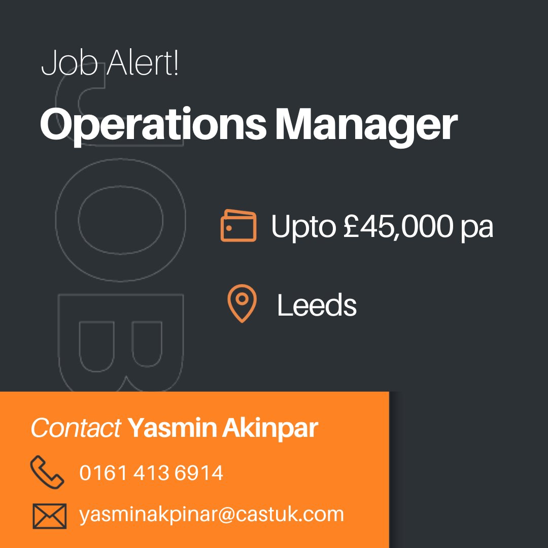 Cast_UKjobs's tweet image. 🔈🔈Operations Manager Job Alert
This role is an exciting opportunity to shape operational strategy, optimise workflows, and embed consistent processes across transport and warehouse operations
For more info 👉 bit.ly/3JUt3oC 

#LogisticsOperations #OperationsRecruitment