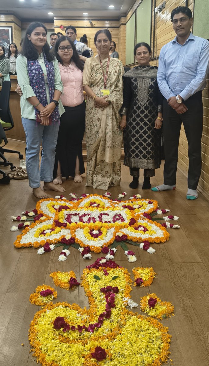 ControllerDot's tweet image. Today, CGCA Office proudly celebrated the Foundation Day of the Office of the Controller General of Communication Accounts with great reverence and joy. The occasion was beautifully marked by a vibrant rangoli display and enriched by heartfelt cultural performances including…