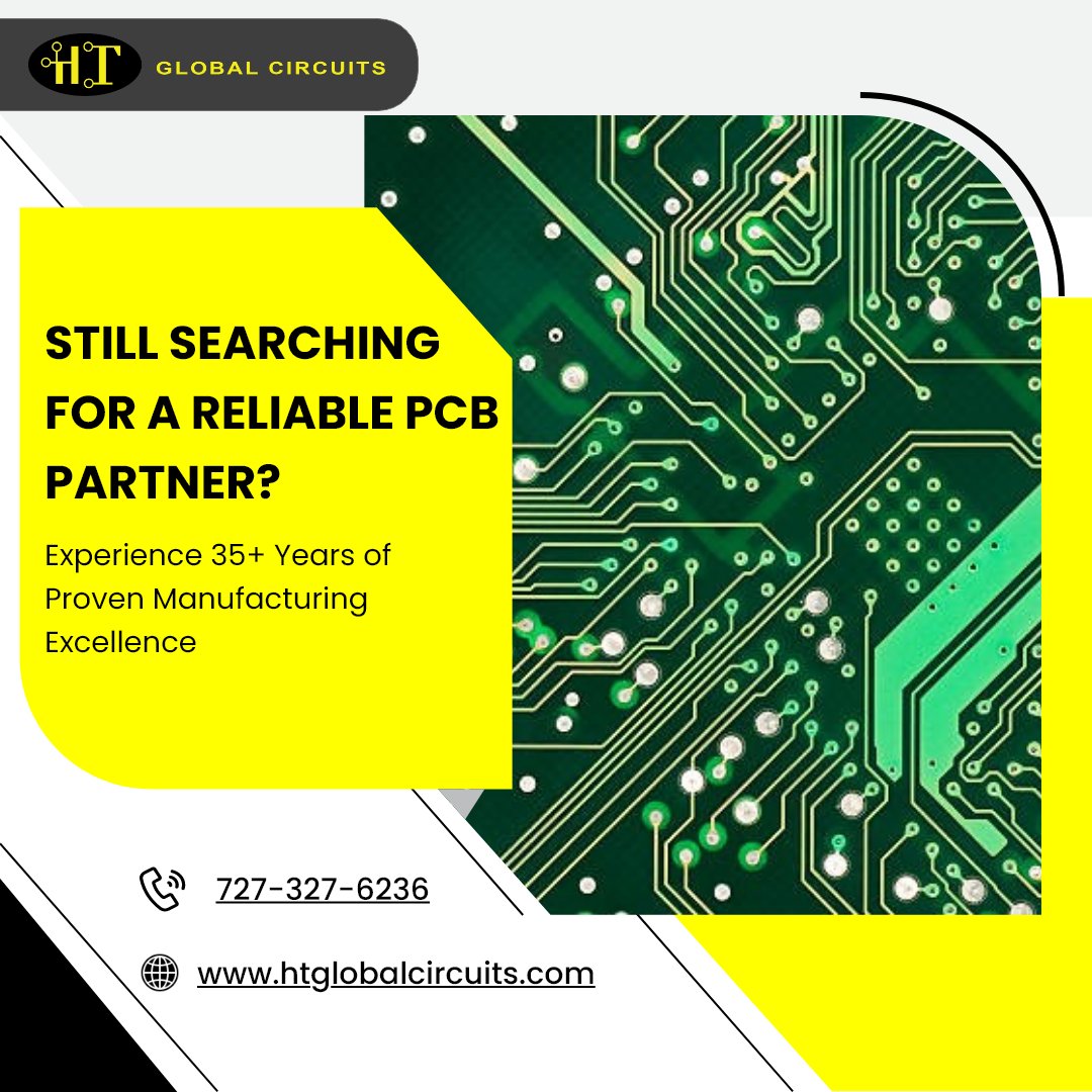 HTGlobalCircuit's tweet image. Finding a PCB partner isn’t about price. It’s about trust.
With 35+ years of proven reliability, HT Global Circuits delivers precision-built PCBs for aerospace, medical &amp;amp; automotive innovation.
Partner with experience: htglobalcircuits.com
#PCBManufacturing #HTGlobalCircuits