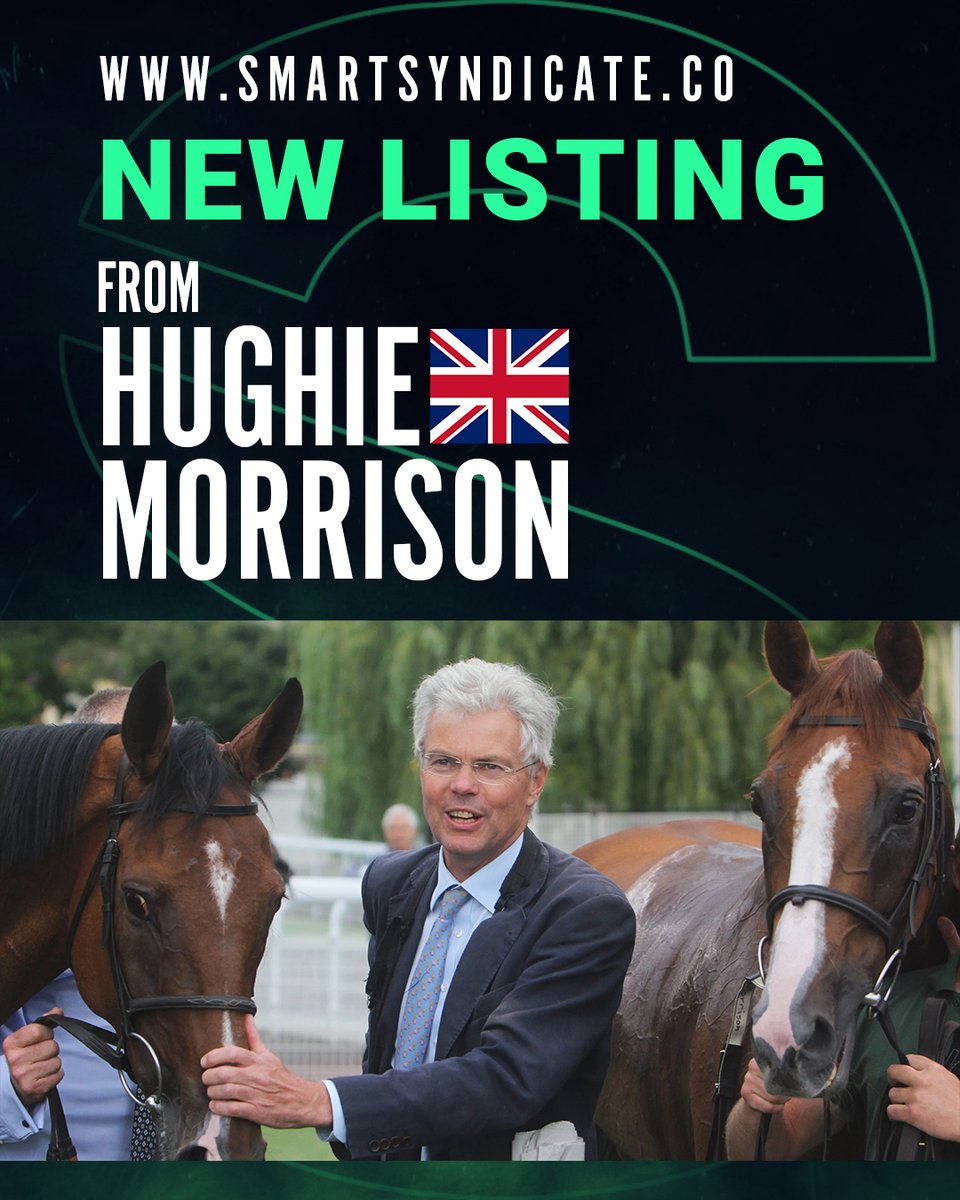 SmartSyndicate_'s tweet image. Welcome on board Hughie 🤝

In 1997 Hughie took out a training license and had his first win from his second ever runner. He&apos;s since gone on to train over 1000 winners!

He has listed his lovely Zoustar (AUS) x Strictly Lambada (UK) colt. 
7/10 shares available
£7200 for 10%