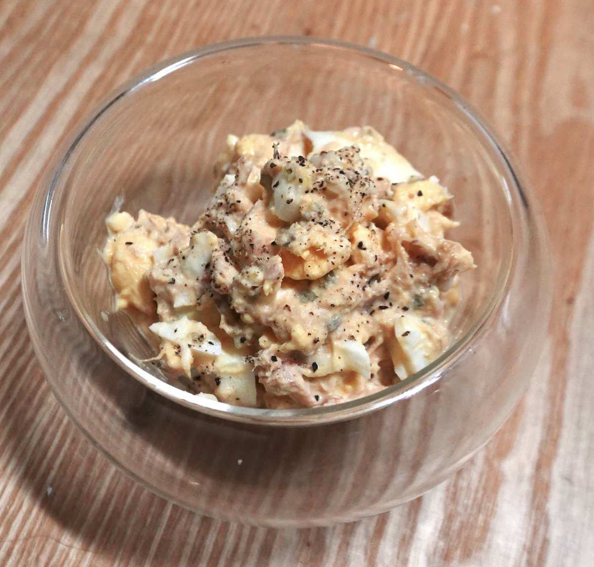 居酒屋の和風たまごサラダ美味しすぎて再現したら美味しすぎて最っっ高のおつまみor夜食が完成しました...

隠し味のわさびは必須です。